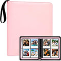 Veicevol 256-Pocket Album for Polaroid i-Type, 600 & SX-70 Photos, Pink | Designed for Fujifilm Instax Wide Photos, Water-Resistant PU Leather Cover, Zipper Closure, Securely Holds Up to 256 Photos by VEICEVOL