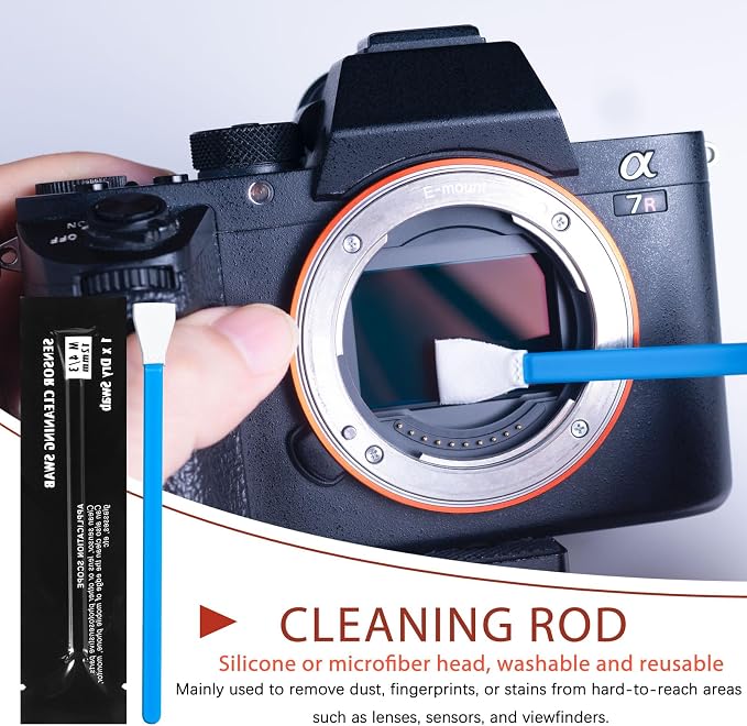 Camera Cleaning kit - Professional Camera Lens Cleaning Kit,Complete DSLR & Mirrorless Camera Sensor Cleaning Set Kit with Lens Pen, Blower, Brush, and Solution for Photography Essentials - Image 4