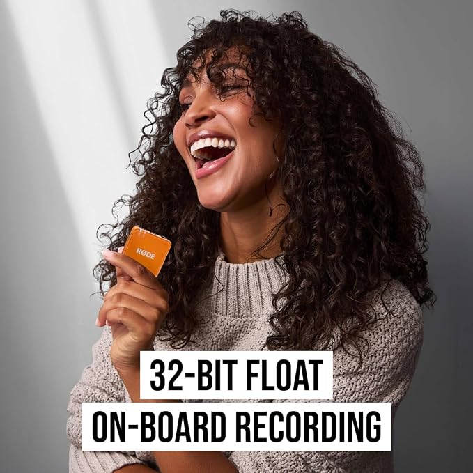 RØDE Wireless GO (Gen 3) – Compact Wireless Mic – Pristine Audio, 32-bit Float Recording, Automatic Level Control, for Phones, Cameras and Computers (Orange) - Image 3