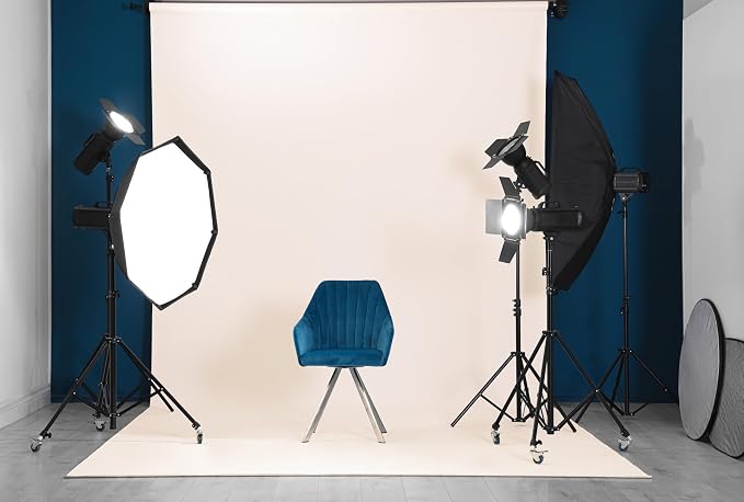 Denny Mfg Seamless Paper Backdrop for Photoshoot, Off White, 53 in x 36 ft | Photoshoot backdrop, Matte Finish for Portraits, Product Photos and Video Shoots, with Free Roll Gaffer Tape (2 in x 13 ft) - Image 7