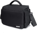 CADeN Compact Camera Shoulder Crossbody Bag Case Compatible for Nikon, Canon, Sony SLR/DSLR Mirrorless Cameras and Lenses Waterproof (1.0 L, Black) by CADeN