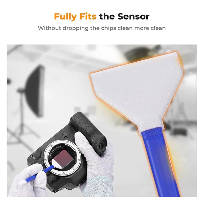 K&F CONCEPT 24mm Full Frame Sensor Cleaning Kits, with 20ml Sensor Cleaner | Sensor SwabsX5, Vacuum Sealed, Gentle Cleaner, Multi-Device Use, Precision Cleaning,for Nikon Sony Canon Camera Clean,MA01 - Image 4