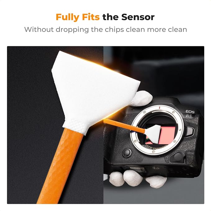 K&F CONCEPT APS-C Sensor Cleaning Kit, with Sensor Cleaner, Camera Cleaning | 16mm Sensor SwabX6, Vacuum Sealed, Gentle Cleaner, Multi-Device Use,Precision Cleaning,for Nikon Sony Canon Camera Clean,MA02 - Image 3