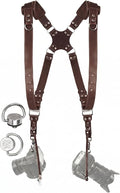 Dual Camera Harness Leather Camera Strap DSLR/SLR, All-Day Comfort by CCoiro