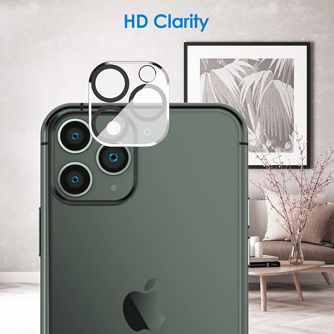 JETech Privacy Screen Protector for iPhone 11 Pro, 2+2 Pack | with Camera Lens Protector, Anti-Spy 9H Tempered Glass, Fingerprint ID Compatible - Image 3