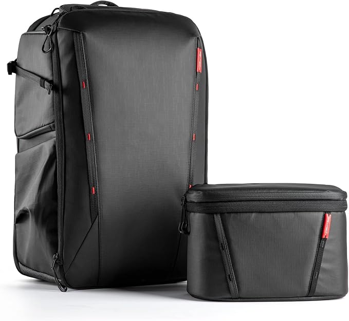 PGYTECH OneMo 2 35L-45L Camera Backpack with Shoulder Bag for 17" Laptop | Waterproof DSLR Camera Pack for Canon/Nikon/Sony, Extra Large Photography Bag, Drone Backpack for DJI Mini 3 Pro/Mavic 3/ FPV by PGYTECH-US