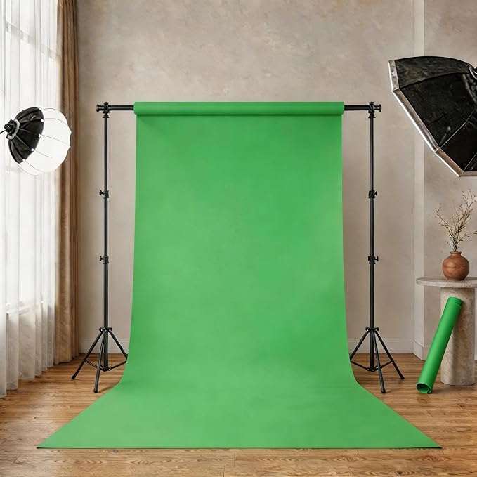 Green Screen Backdrop, Green Photo Backdrop Paper 53" x16.4' | Heavyweight matte backdrop paper with non-reflective surface for portraits, videos, product photos and studio photography. - Image 2