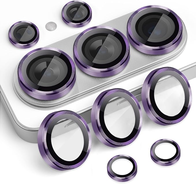 Camera Lens Protector for Samsung Galaxy S26 Ultra, Violet | Tempered Glass, Auto-align Tray, Easy Installation, Case Friendly, Anti-Scratch, HD Clear, Ultra Slim by Rayorcon