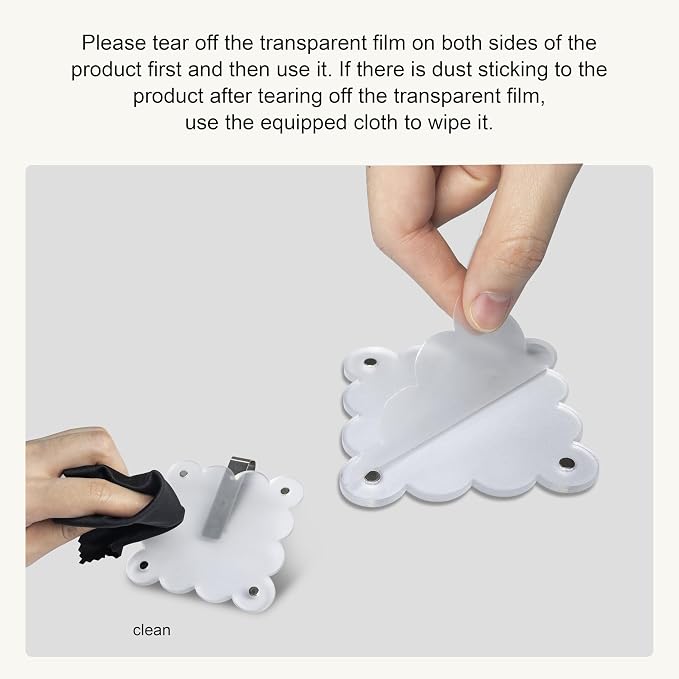 Car Sun Visor Photo Holder, Universal Magnetic Photo Clip, Decorate Visor with Personality (Transparent Wave, 3.2x3.2) - Image 4