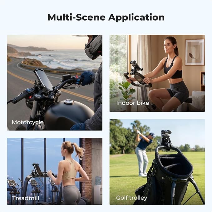 K&F CONCEPT Motorcycle Phone Mount, Bike Holder for 4.7" to 6.9" Phones | 360° Adjustable Quick Install Handlebar Clamp, MS51 - Image 5