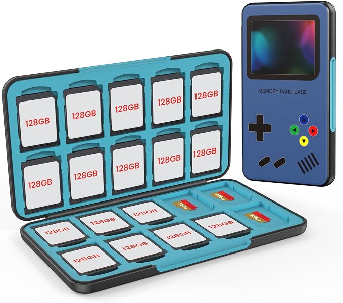 HEIYING SD Card Holder with 40 Precise Slots for SDXC SDHC Micro SD Cards | Portable SD Card Case, Hard ABS Shell with Soft Silicone Lining, Precise Card Slots,Magnetic Closure for Neat Storage by HEIYING