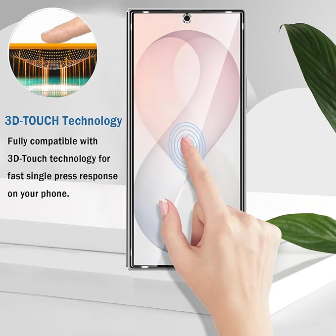 2+2 Pack for Samsung Galaxy Z Fold 8 Ultra Screen Protector with Camera Lens Protector,Full Coverage 9H Tempered Glass Film,HD Clear Scratch Resistant,Bubble-Free for Galaxy Z Fold8 Ultra Screen Protector - Image 5