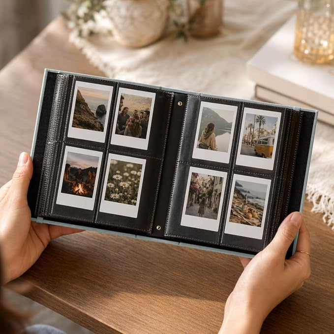 Beautiful Polaroid Photo Album for 2x3" Photos - Holds 240 Pictures | Safely Stores 240 Pictures of Unique Memories - The Perfect Instax Mini Compatible Book for Trading Collection Cards - Image 7