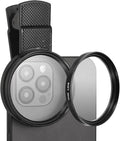 PATIKIL 52mm Phone Camera Lens, Clip-On Soft White Filter Circular Polarizing Lens for Most Smart Phones and DSLR Cameras, White by PATIKIL