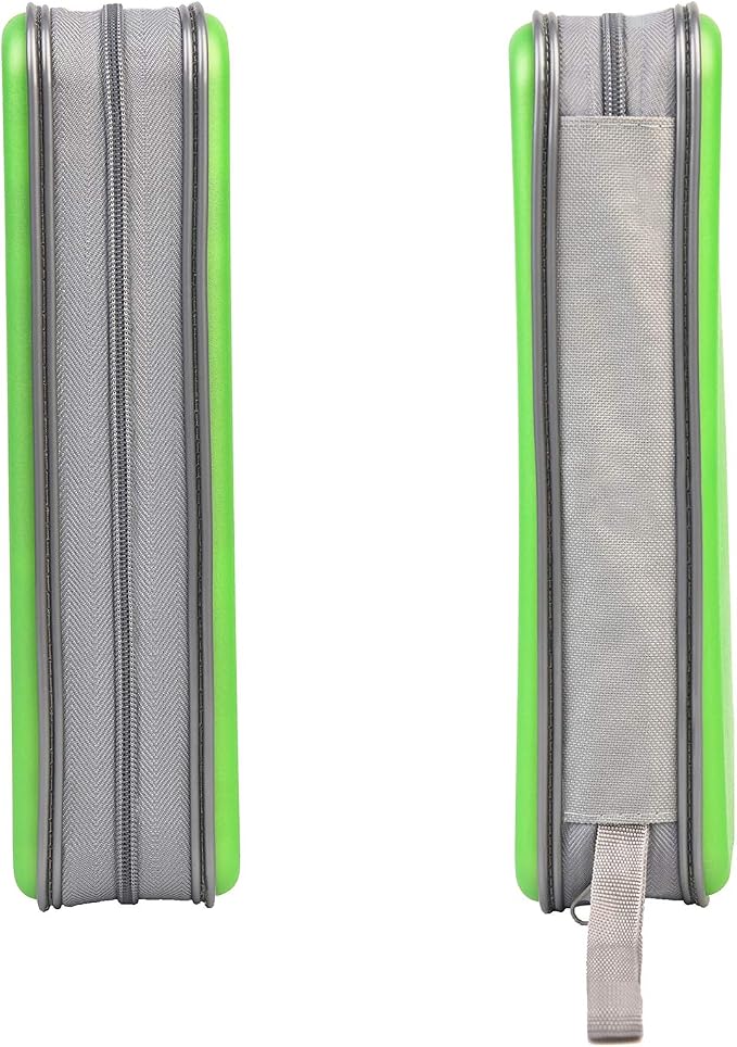 UENTIP CD Case,96 Capacity Hard Plastic DVD Case Holder for Car Home Travel | CD DVD Storage,Zipper Closure,Scratch-Resistant Sleeves,Stay Away Dust and Damp,Storage Music Video Gaming Discs Blu-ray - Image 2