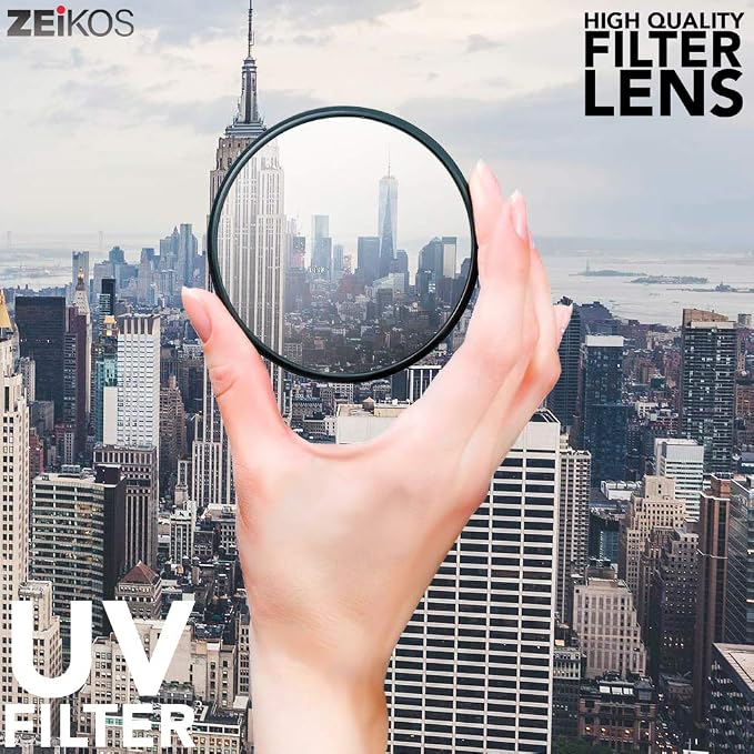 ZE-FLK52 52mm Multi-Coated 3 Piece Filter Kit (UV-CPL-FLD) | UV, CPL & FLD Optics, Carrying Pouch, Hard Case & Microfiber Cloth, True-to-Life Color, Reduced Glare - Image 5