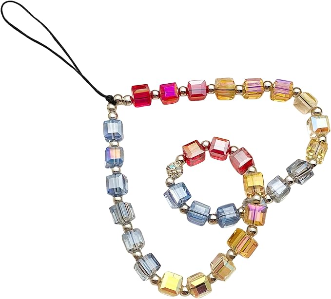 Beaded Camera Wrist Strap Cute Digital Camera Charm Lanyard Phone Chain Keychain Beaded Phone Lanyard Bag Charm by MOTOFITOOL