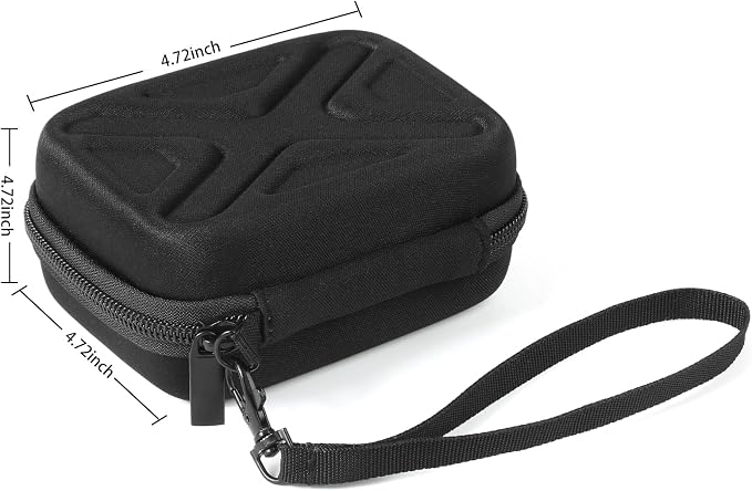 Digital Camera Case for AbergBest 21 Mega Pixels 2.7" LCD Rechargeable HD/Kodak Pixpro/Canon PowerShot ELPH 180/190/Sony DSCW800/DSCW830 Cameras, Travel Carrying Protective Case for Camera- Black - Image 2