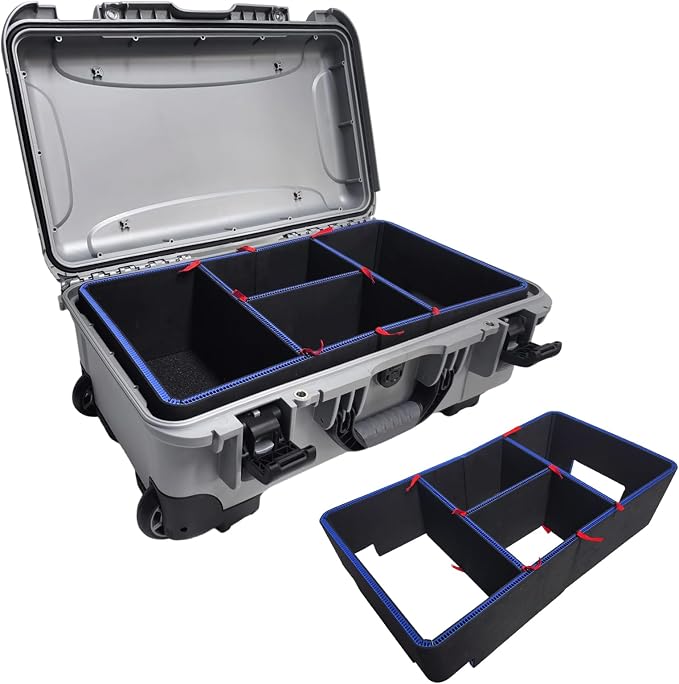 LAFENLIN DIY Divider System for Nanuk 935 Case, U-Clips & Red Tabs | Professional Divider with U-clips & Red Pull Tabs, Utility Knife.Customizable for Tools,Cameras,Medical,Tactical Gear-NO CASE by LAFENLIN-HardCaseLock