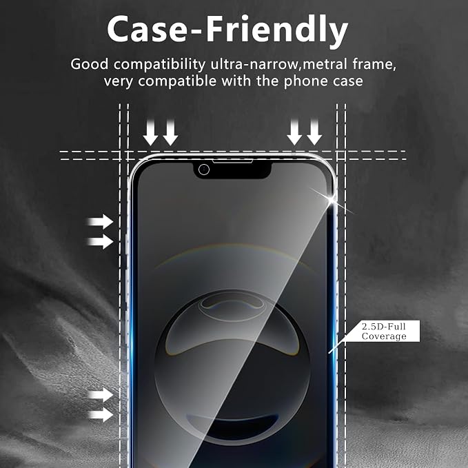 3+3 Pack Privacy Screen Protector Designed for iPhone 16e / 17e With 3 Pack Camera Lens Protector,Full Coverage Anti-Spy Tempered Glass Film,9H Hardness,Bubble Free,Easy to Install - Image 6