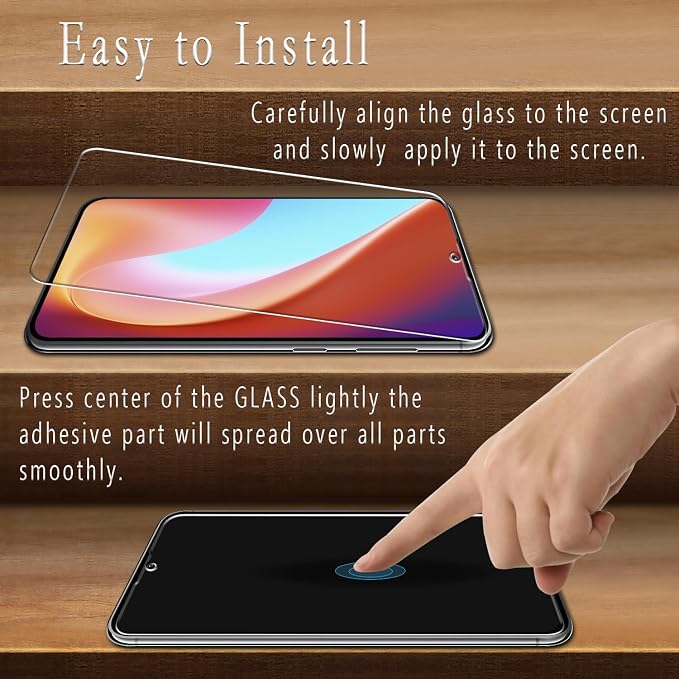 2+2 Pack Screen Protector for Samsung Galaxy S23 FE Tempered Glass | Fingerprint ID Compatible, Camera Lens Protector, Anti Scratch, Bubble Free, Case Friendly, HD Clear - Image 4
