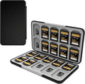 Memory Card Case with 40 Card Slots for SD and Micro SD Cards | Portable SD Card Holder, Hard ABS Shell with Soft Silicone Lining, Precise Card Slots,Magnetic Closure for daily travel by Anyskill