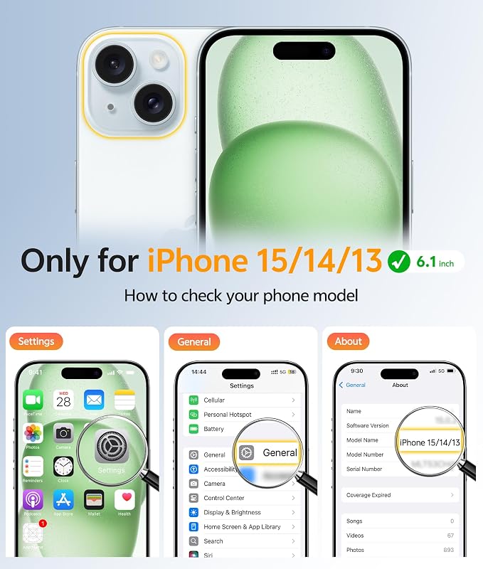FNTCASE for iPhone 15/14/13 Case, Fit for Magsafe, Glass Screen Protector | Translucent Matte, Magnetic Phone Cases, 14FT Military Grade Drop Protection, Slim Shockproof Protective Cover, Light Moss - Image 2
