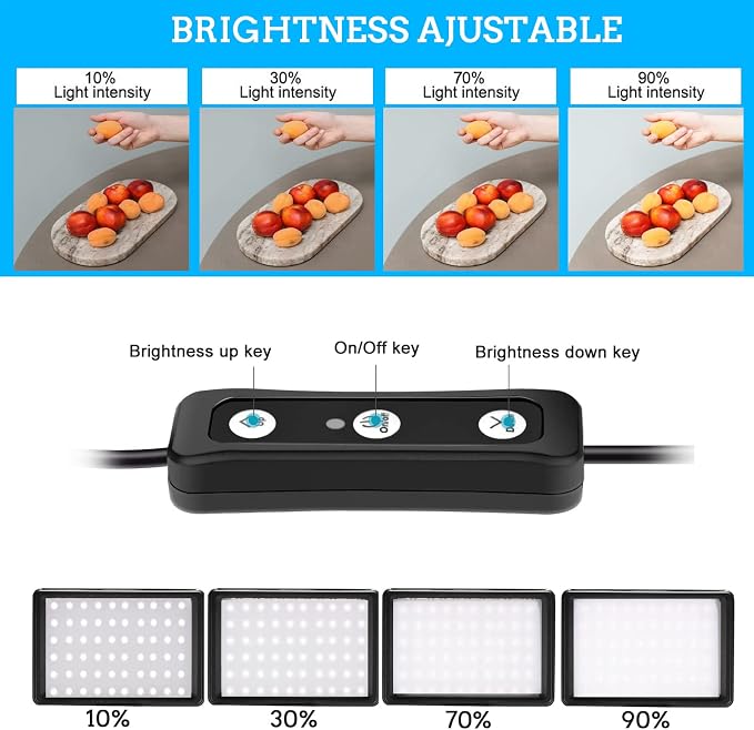 Photo Video Light 2-Pack, Dimmable 5600K USB LED Continuous Lighting Kit | Photography Camera Light with Tripods and Color Filters for Photo Studios, YouTube, TikTok, Video Recording, Game Streaming - Image 2