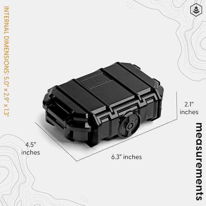 Evergreen Dry Box Tech Organizer – For Camera, Cables, Hard Drives, Memory Cards, Keys, Compatible with GoPro, Airtags (Small, PROFoam, Clear) - Image 6