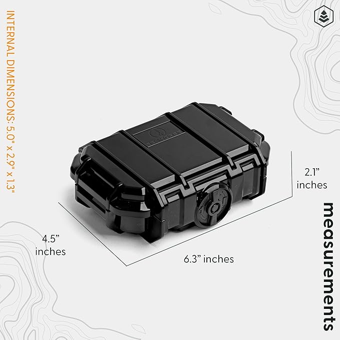 Evergreen Dry Box Tech Organizer – For Camera, Cables, Hard Drives, Memory Cards, Keys, Compatible with GoPro, Airtags (Small, PROFoam, Black) - Image 6