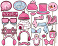 Ice Skating Photo Booth Props Kit - 20 Pack Party Camera Props Fully Assembled by BirthdayGalore