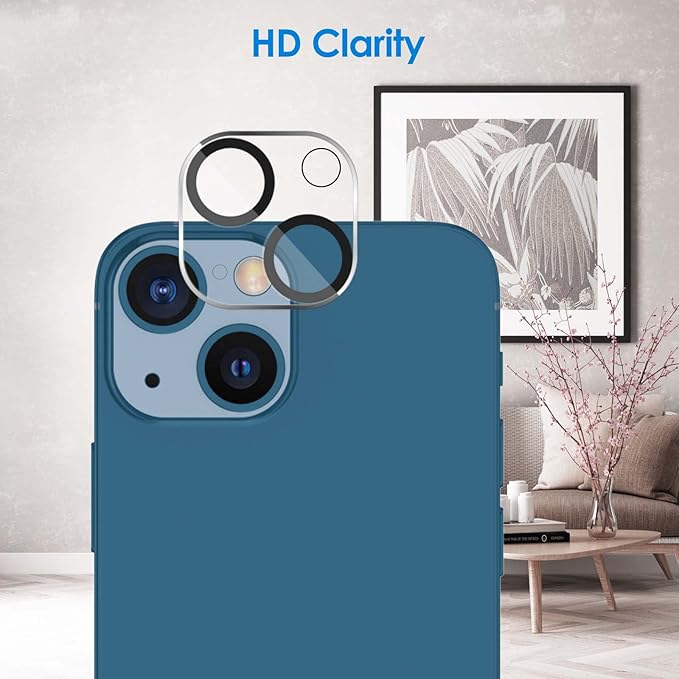 JETech Camera Lens Protector for iPhone 13/13 mini, 3-Pack | 9H Tempered Glass, HD Clear, Anti-Scratch Protection, Night Shot Compatible, Case-Friendly - Image 3