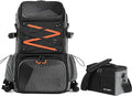 K&F CONCEPT Camera Bag 32L, 2 in 1 Camera Backpack | EVA Hardshell, Large Capacity, Rain Cover, 15.6" Laptop Compartment, Compatible with Sony Canon Nikon Fuji, B05 by KFCONCEPT
