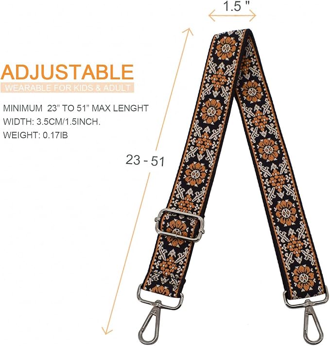 Replacement Purse Strap Shoulder Strap Adjustable Crossbody Strap for Women Crossbody Wide Shoulder Bag - Image 5