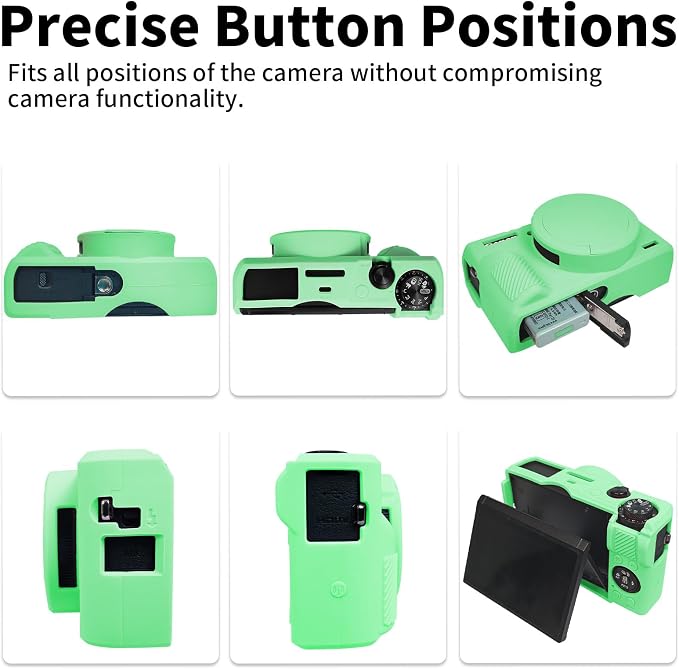 Easy Hood Camera Case Cover for Canon Powershot G7X Mark III(Turquoise) | With Removable Lens Cover,Soft Silicone Protective Case,Anti-Scratch,Slim Fit,Enhanced Grip,Lightweight Camera Accessories - Image 7
