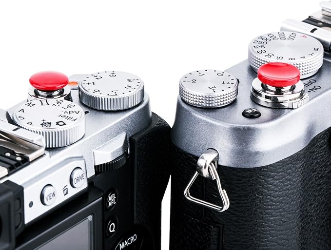 JJC 2-Pack Camera Soft Shutter Release Button for Fuji X Half XT50 XT30 XM5 | for Fujifilm X-T30 III X-T20 X-T10 X-PRO3 X100VI X100V X100F X-T4 X-T3 X-T50 X-E4 Sony RX1R II RX10 IV III Nikon Zf & More - Image 5