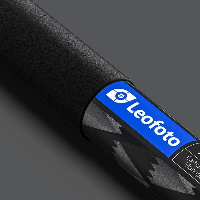 Leofoto MPQ 40mm Monopod, Premium Carbon Fiber, Water-Resistant, Convertible Mounting Stud, Wrist Strap (MPQ-405C) - Image 5