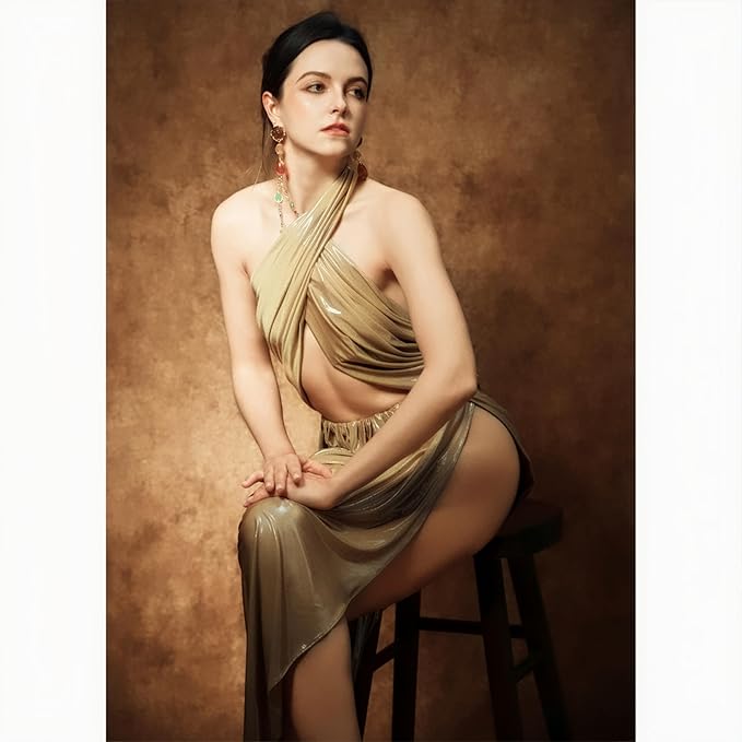 UrcTepics 8×10 ft Brown Fabric Photo Backdrops, Classic Abstract Texture Backdrop for Headshots and Portraits, Vintage Photography Background for Studio and Events. - Image 3