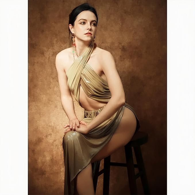 UrcTepics 8×16 ft Brown Fabric Photo Backdrops, Classic Abstract Texture Backdrop for Headshots and Portraits, Vintage Photography Background for Studio and Events. - Image 3