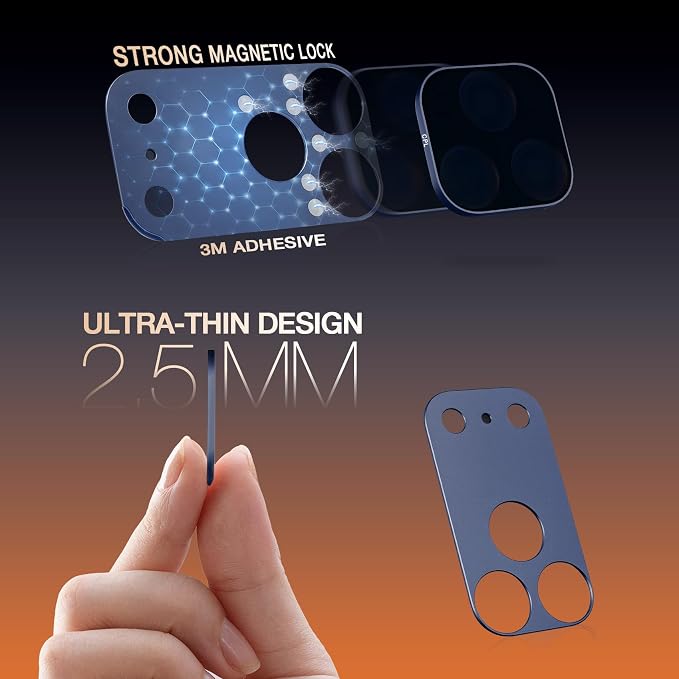 MagFilter Phone Camera Lens Filter Kit for iPhone 17 Pro Max, 2-in-1 Black Mist, Soften Highlights, Minimize Digital Texture, Reduce Reflections, Optimal Glass (17Pro Max, BM Blue) - Image 5