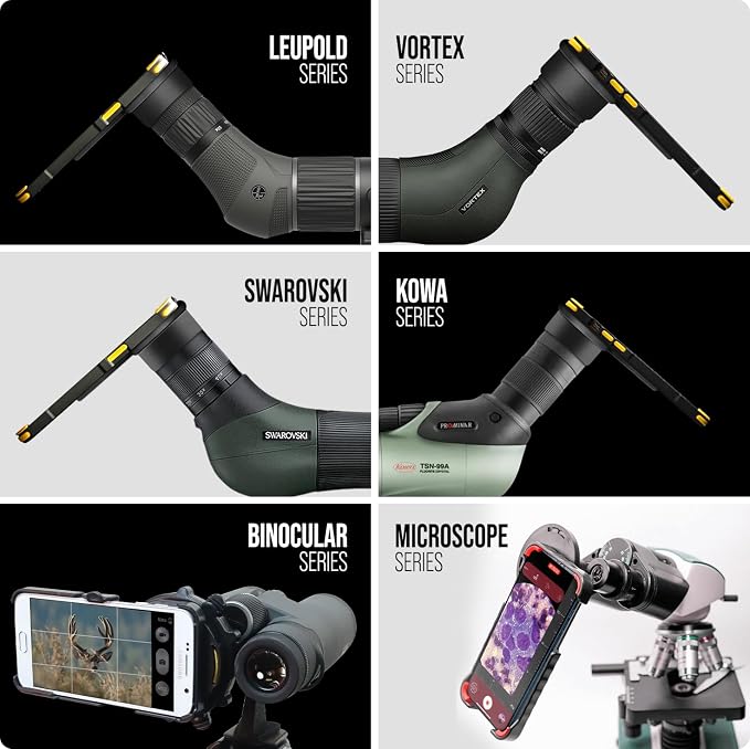 Phone Skope Complete Digiscoping Kit: Ideal Scope Camera for Hunting/Birding/Stargazing - Phone Scope Adapter Kit Includes Phone Scope Mount Case, Eyepiece Adapter, Lens Cloth - Fits Most Smartphones - Image 2
