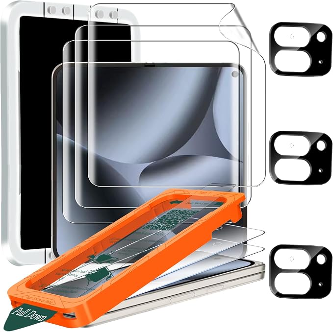 IMBZBK 9 in 1 Screen Protector for Google Pixel 10 Pro Fold, 3+3+3 Pack | 9H+ Hardness, Military Grade Shatterproof, Case Friendly, Bubble Free Auto-Dust Removal by IMBZBK