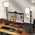 Video Conference Lighting for Zoom with Stand, 30 Modes, CRI>98 | Edge-lit Eye-care Full-screen Ring light, Dimmable with 360° Stand, Memory Func for Zoom, Video Calls, Live Streams, Webcam by LitONES