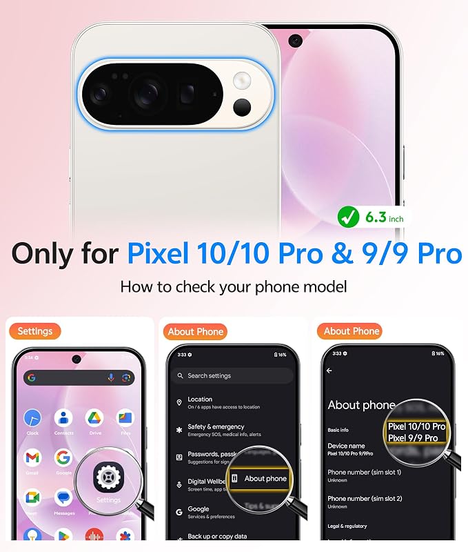 FNTCASE for Google Pixel 10 / Pixel 10 Pro Case, Compatible with Magsafe | Screen Protector, Translucent Matte, 14FT Military Grade Drop Protection, Shockproof Protective Phone Cover, Light Pink - Image 2