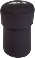 OP/TECH USA Fold-Over Neoprene Lens Pouch – Camera Lens Case for safe Lens Cover storage, Great for Photography & outdoor shoot, Keeps your Lens secure with No-Lose Lid-254 (Black) - Made in USA by OPTECHusa