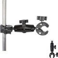 Double Clamp Camera Mount Bracket,Monitor Magic Socket Arm w/1/4"-20 Ball Head for Desk Photo Studio Light Stand, Photography Reflector, Photo Boom Stand, Cross Bars, Umbrella, Insta360 Accessories by PellKing