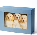 Cardboard Photo Storage Boxes 5x7 For Pictures, Family,Wedding Gift Photo Box, Photo Case Chocolate Gift Boxes, Postcards Box (Blue) by Aiuonenian