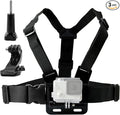 TEKCAM Chest Harness Mount Compatible with Gopro AKASO Action Camera | Compatible with Go pro Hero 13 12 11 10 9 8 AKASO EK7000 Brave 4 ODDV Hiicam DJI Osmo Icefox, Adjustable Chest Strap Mount by TEKCAM