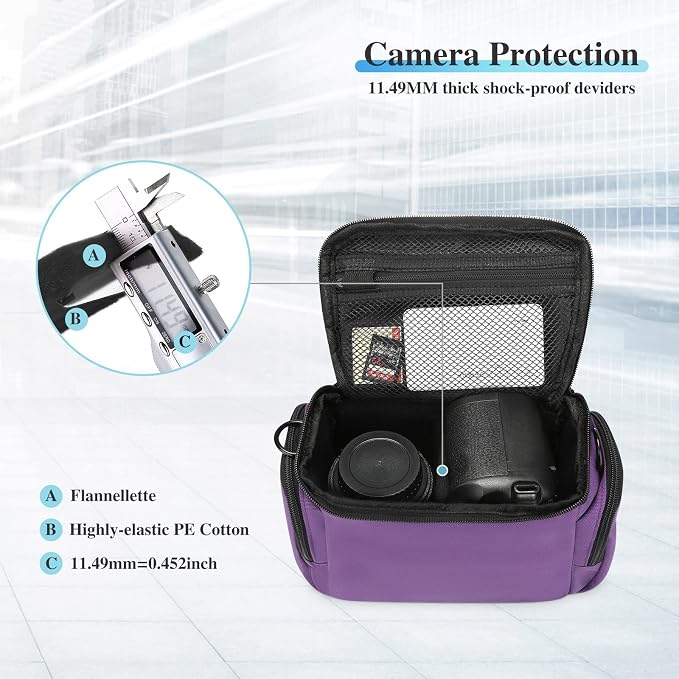 G-raphy Camera Case Bag DSLR SLR Bag for Canon, Nikon, Sony,Panasonic, Olympus and etc - Image 5