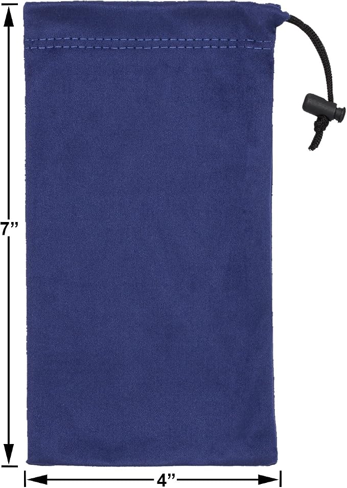Premium Quality Microfiber Sunglasses Pouch With Spring Fastener - Image 3